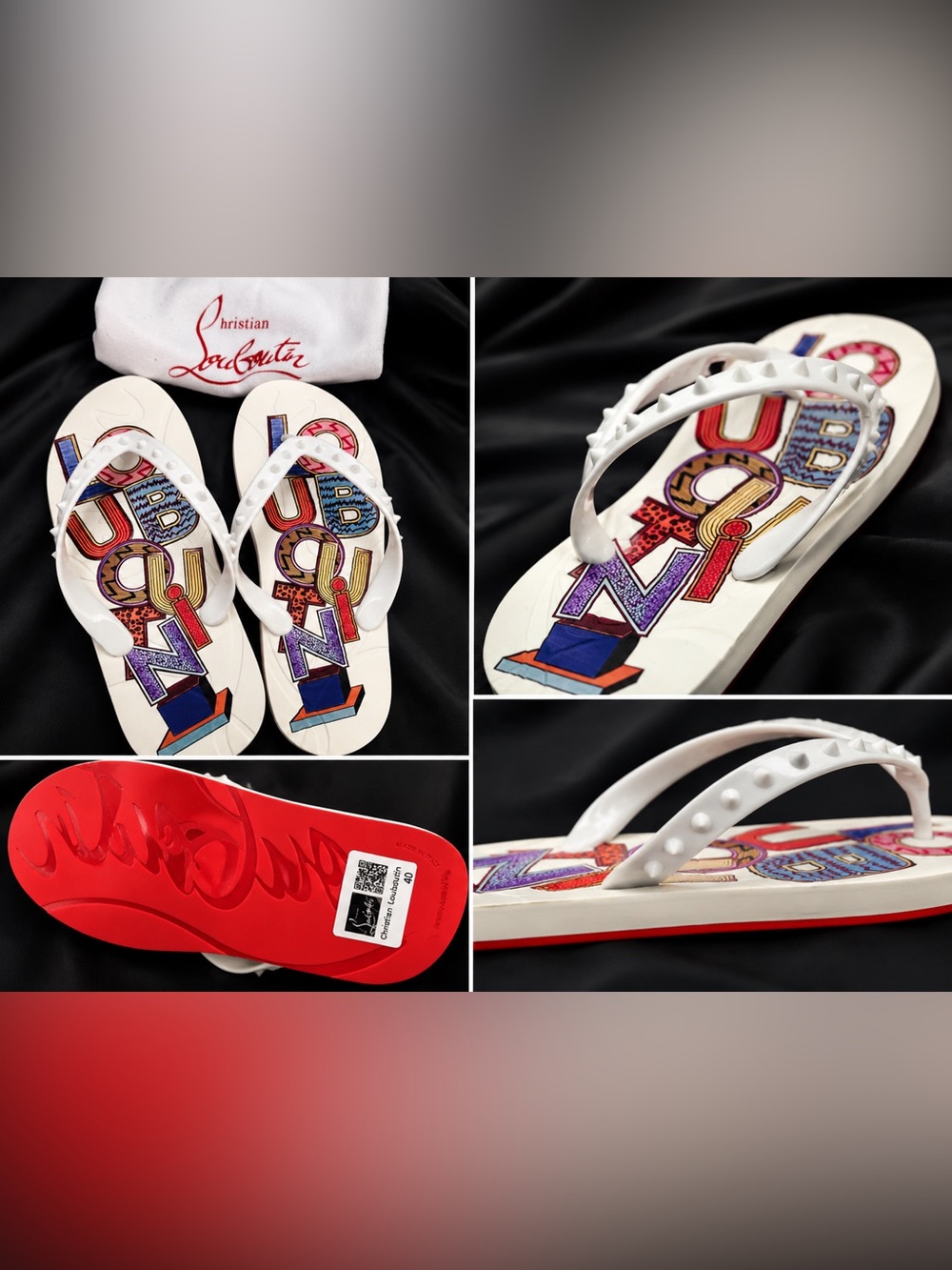 Loub inspo flip flops size 40/9